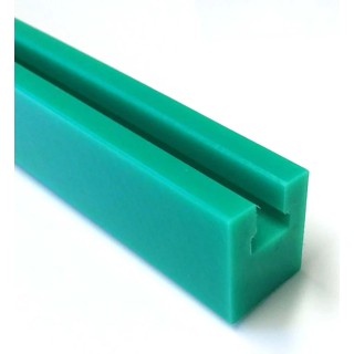 RS PRO Green GL1X Profile 08B Chain Guide 2m x 24mm x 30mm Polyethylene Material GL1X Model