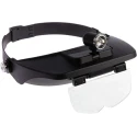 RS PRO Illuminated Magnifier, Magnifying Headband, Battery Operated LED with Four Lenses 1.2x to 3.5x Model 146-5483