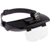 RS PRO Illuminated Magnifier, Magnifying Headband, Battery Operated LED with Four Lenses 1.2x to 3.5x Model 146-5483