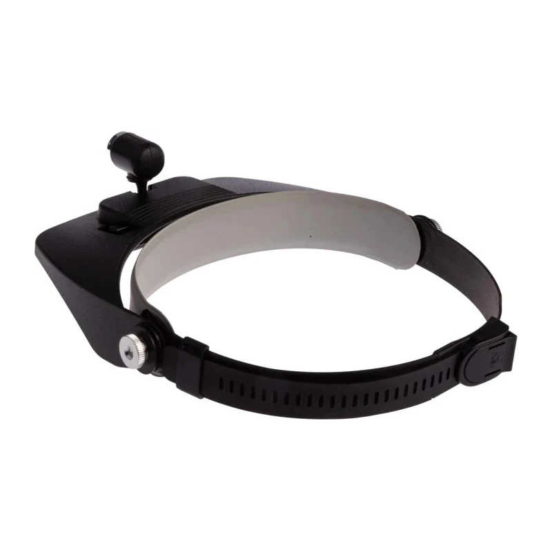 RS PRO Illuminated Magnifier, Magnifying Headband, Battery Operated LED with Four Lenses 1.2x to 3.5x Model 146-5483