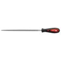 RS PRO Engineers File Round Shape 200 mm Length 8 mm Width High Carbon Steel with Ergonomic Soft Grip Handle 161-1499