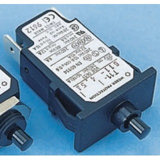 Schurter Thermal Circuit Breaker 1-Pole Panel Mount 8A Current Rating 240V AC 48V DC T11 4400.0029