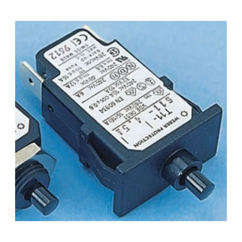 Schurter Thermal Circuit Breaker 1-Pole Panel Mount 8A Current Rating 240V AC 48V DC T11 4400.0029