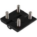 RS PRO Polycarbonate Butt Hinge with Fixed Stainless Steel Pin, Bolt-On Fixing, 40 mm x 40 mm x 5 mm 283-4091