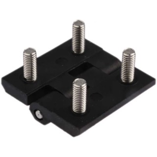 RS PRO Polycarbonate Butt Hinge with Fixed Stainless Steel Pin, Bolt-On Fixing, 40 mm x 40 mm x 5 mm 283-4091