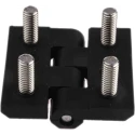 RS PRO Polycarbonate Butt Hinge with Fixed Stainless Steel Pin, Bolt-On Fixing, 40 mm x 40 mm x 5 mm 283-4091