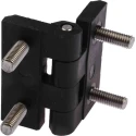 RS PRO Polycarbonate Butt Hinge with Fixed Stainless Steel Pin, Bolt-On Fixing, 40 mm x 40 mm x 5 mm 283-4091