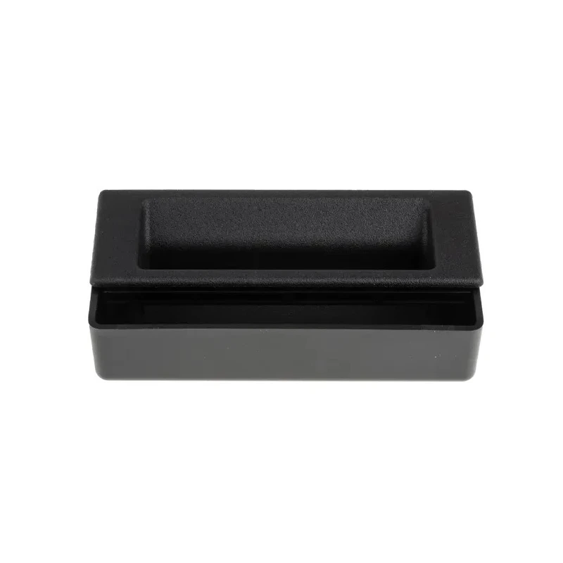 RS PRO Black Plastic Two-Part Panel Flush Handle 64 mm Height, 27.8 mm Width, 124 mm Length 161-1957