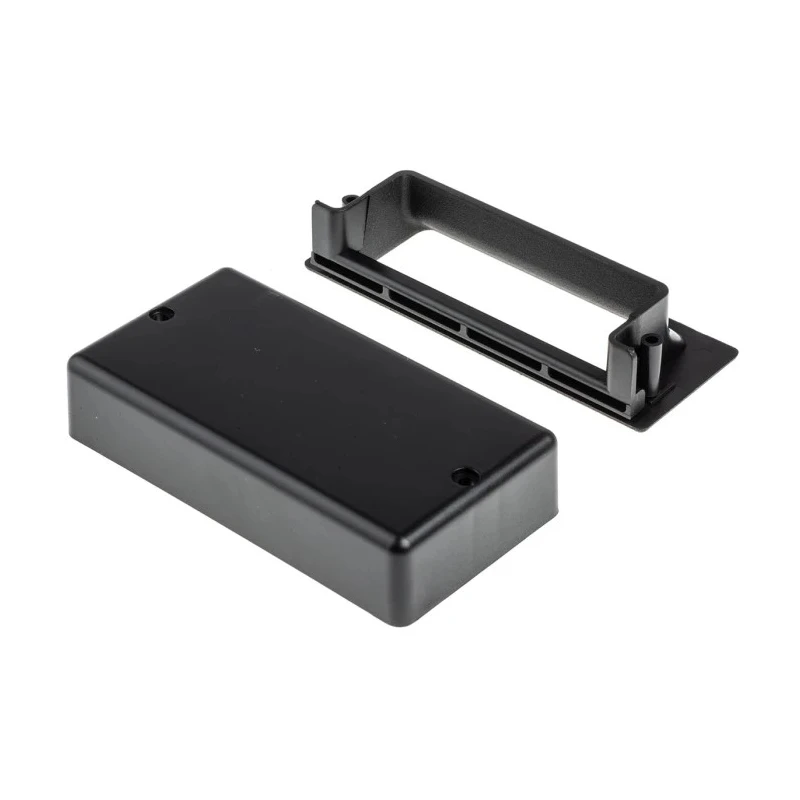 RS PRO Black Plastic Two-Part Panel Flush Handle 64 mm Height, 27.8 mm Width, 124 mm Length 161-1957