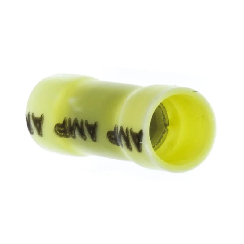 TE Connectivity Parallel Wire Splice Connector Yellow Insulated Tin Copper 10 AWG 22.1mm Diameter 5.84mm 34136