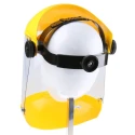 JSP Clear Acetate Face Shield with Chin, Brow Guard, Resistant to Molten Metal AFB011-330-200