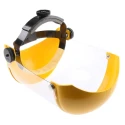 JSP Clear Acetate Face Shield with Chin, Brow Guard, Resistant to Molten Metal AFB011-330-200