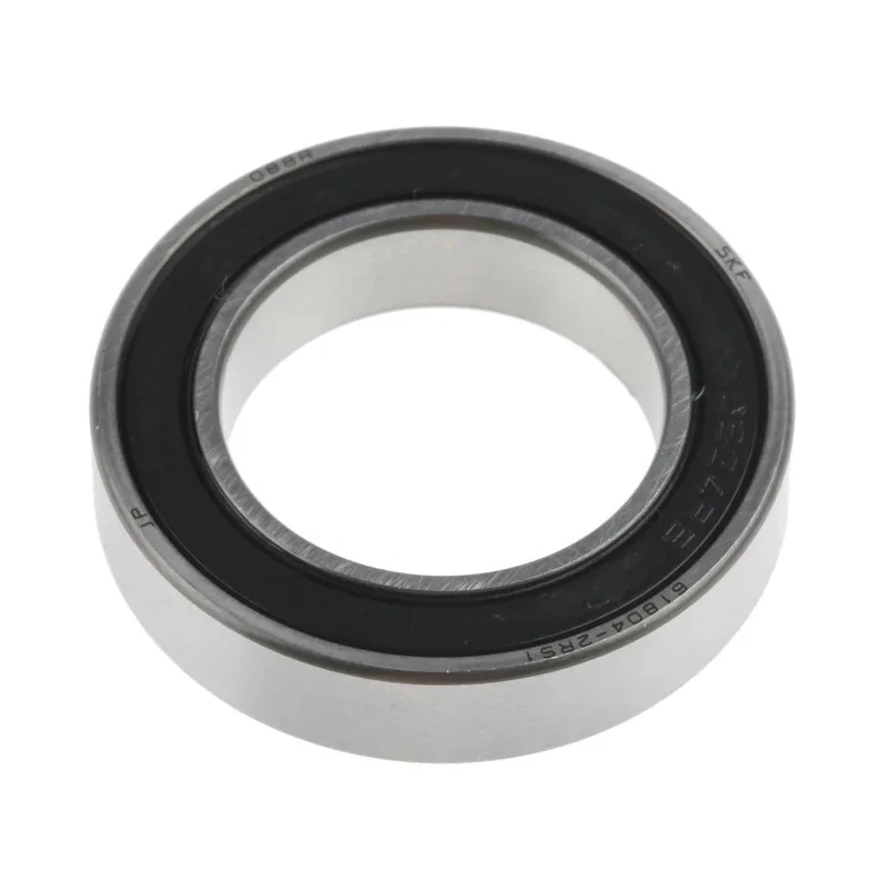 SKF Single Row Deep Groove Ball Bearing 20 mm ID, 32 mm OD, 7 mm Width, Sealed Cage 61804-2RS1