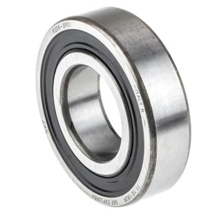 SKF Single Row Deep Groove Ball Bearing 30 mm ID, 62 mm OD, 16 mm Race Width, Steel Material, Sealed Ends 6206-2RS1
