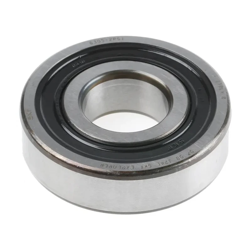 SKF Single Row Deep Groove Ball Bearing 25 mm ID, 62 mm OD, 17 mm Width, Sealed Cage 6305-2RS1