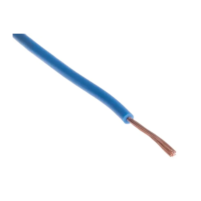 Staubli Blue Equipment Wire 27 AWG 26/0.07 mm Core Strands Copper Conductor 150V 100 m Length Model 285-7684