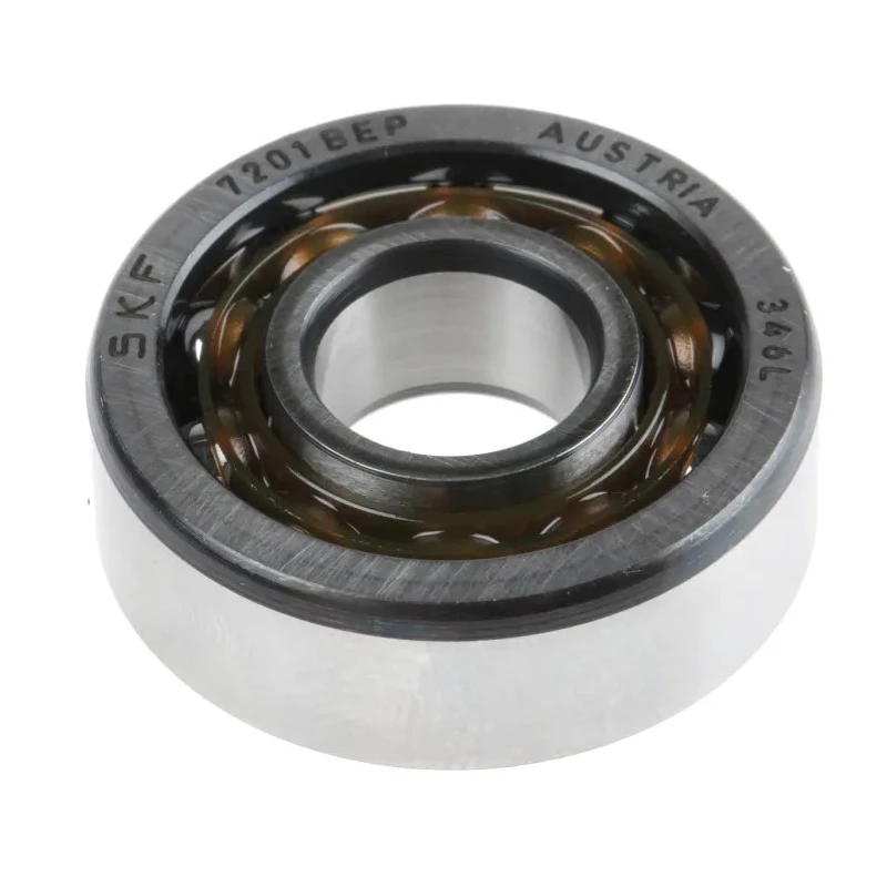 SKF Single Row Angular Contact Ball Bearing 12 mm ID, 32 mm OD, 10 mm Race Width 7201 BEP