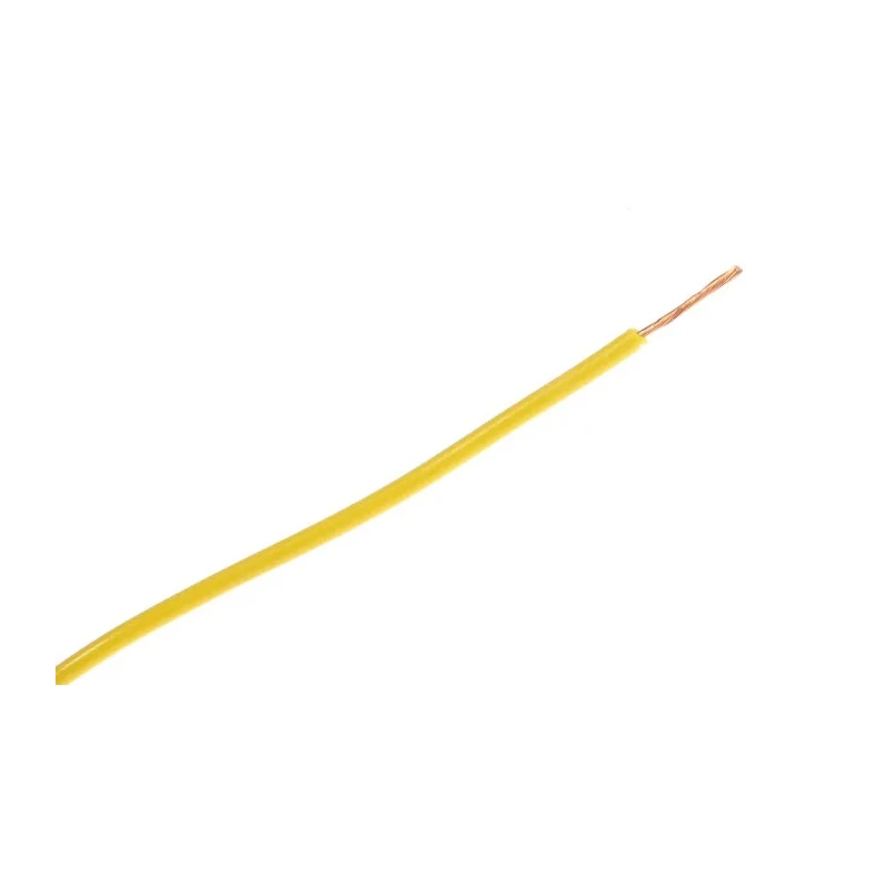 Staubli FlexiVolt Series Yellow Hook Up Wire 23 AWG 66/0.07 mm Core Strands 100 m 500V 70°C 285-7808