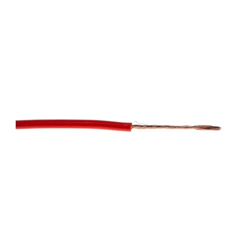 Staubli FlexiVolt Series Red Hook Up Wire 20 AWG 129/0.07 mm Core Strands 100 m Polyvinyl Chloride 285-7836