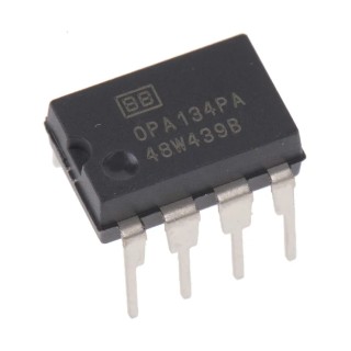 Texas Instruments Audio Amplifier Operational Amplifier, 8-Pin PDIP, Through Hole Mount, 5-36V Supply, 8MHz OPA134PA