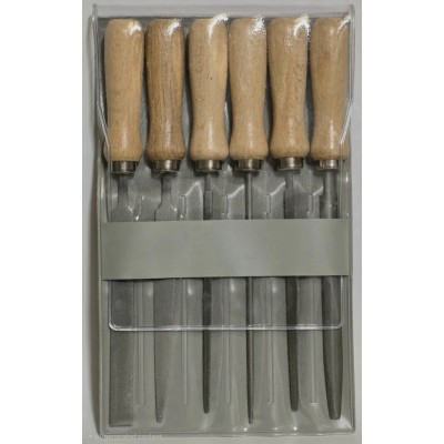 RS PRO Engineers File Set 100 mm, Second Cut, Chrome Steel, 6 Pieces VLQ 5450-4