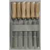 RS PRO Engineers File Set 100 mm, Second Cut, Chrome Steel, 6 Pieces VLQ 5450-4