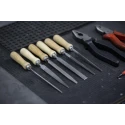 RS PRO Engineers File Set 100 mm, Second Cut, Chrome Steel, 6 Pieces VLQ 5450-4