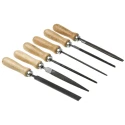 RS PRO Engineers File Set 100 mm, Second Cut, Chrome Steel, 6 Pieces VLQ 5450-4