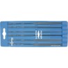 RS PRO Precision 160 mm Second Cut Needle File Set, 6 Pieces VLA2443-2