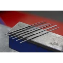 RS PRO Precision 160 mm Second Cut Needle File Set, 6 Pieces VLA2443-2