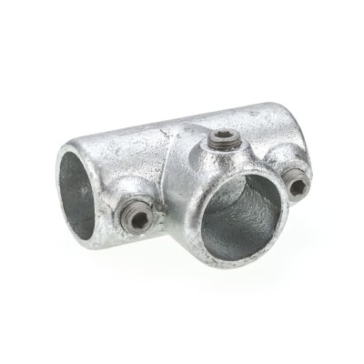 RS PRO Cast Iron T-Connector, Connecting Component, Strut Profile Type 1, Round Tube Size 33.7 mm, Length 96mm 286-3459
