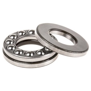 SKF 1 Row Thrust Ball Bearing 20 mm ID, 40 mm OD, 14 mm Width, Steel Balls, Sheet Metal Cage 51204