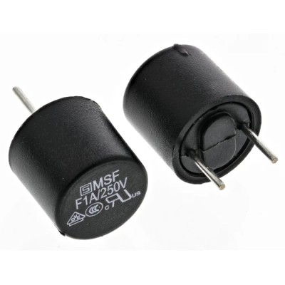 Schurter Non-Resettable Fuse Radial 1A Current Rating 250V ac Voltage Fast Acting 0034.6014