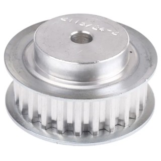 RS PRO Aluminium Timing Belt Pulley 24 Teeth 5 mm Pitch 10 mm Belt Width A1 21T5/24-2