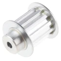 RS PRO Aluminium Timing Belt Pulley 5 mm Pitch, 16 mm Belt Width, 12 Tooth A1 27T5/12-2