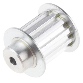 RS PRO Aluminium Timing Belt Pulley 5 mm Pitch, 16 mm Belt Width, 12 Tooth A1 27T5/12-2