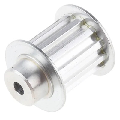 RS PRO Aluminium Timing Belt Pulley 5 mm Pitch, 16 mm Belt Width, 12 Tooth A1 27T5/12-2