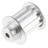 RS PRO Aluminium Timing Belt Pulley 5 mm Pitch, 16 mm Belt Width, 12 Tooth A1 27T5/12-2