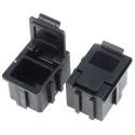 Licefa Black Polystyrene Compartment Box 21 mm x 29 mm x 22 mm SMD-BOX N 1-6-6-10-10