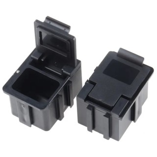 Licefa Black Polystyrene Compartment Box 21 mm x 29 mm x 22 mm SMD-BOX N 1-6-6-10-10