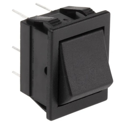 Arcolectric (Bulgin) Ltd DPDT On-Off-On On-Off-On Rocker Switch Panel Aluminium Housing 16A C1570ALAAA