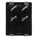 Arcolectric (Bulgin) Ltd Illuminated DPST On-Off Rocker Switch Panel 16A, Green Rectangular Actuator C1353ALNAF