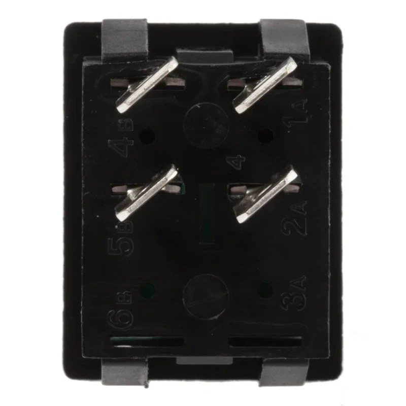 Arcolectric (Bulgin) Ltd Illuminated DPST On-Off Rocker Switch Panel 16A, Green Rectangular Actuator C1353ALNAF