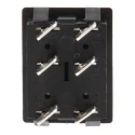 Arcolectric (Bulgin) Ltd DPDT On-Off-On On-Off-On Rocker Switch Panel Aluminium Housing 16A C1570ALAAA