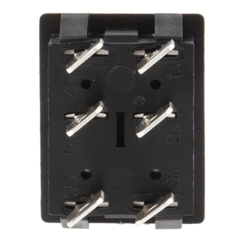 Arcolectric (Bulgin) Ltd DPDT On-Off-On On-Off-On Rocker Switch Panel Aluminium Housing 16A C1570ALAAA