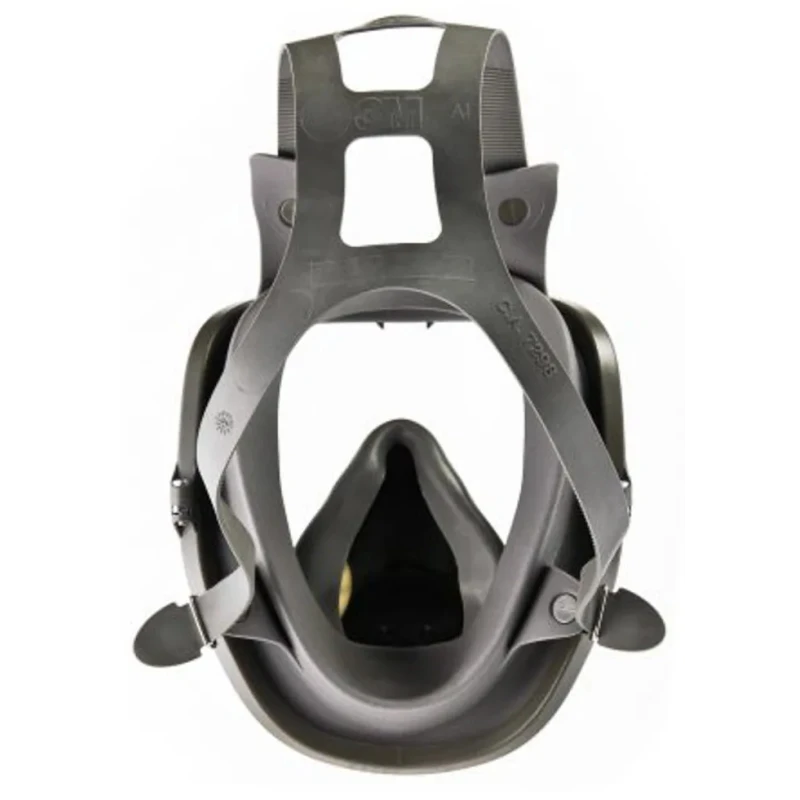 3M 6000 Series Full Mask Respirator Mask, Size M, Reusable Silicone Thermoplastic Elastomer 6800