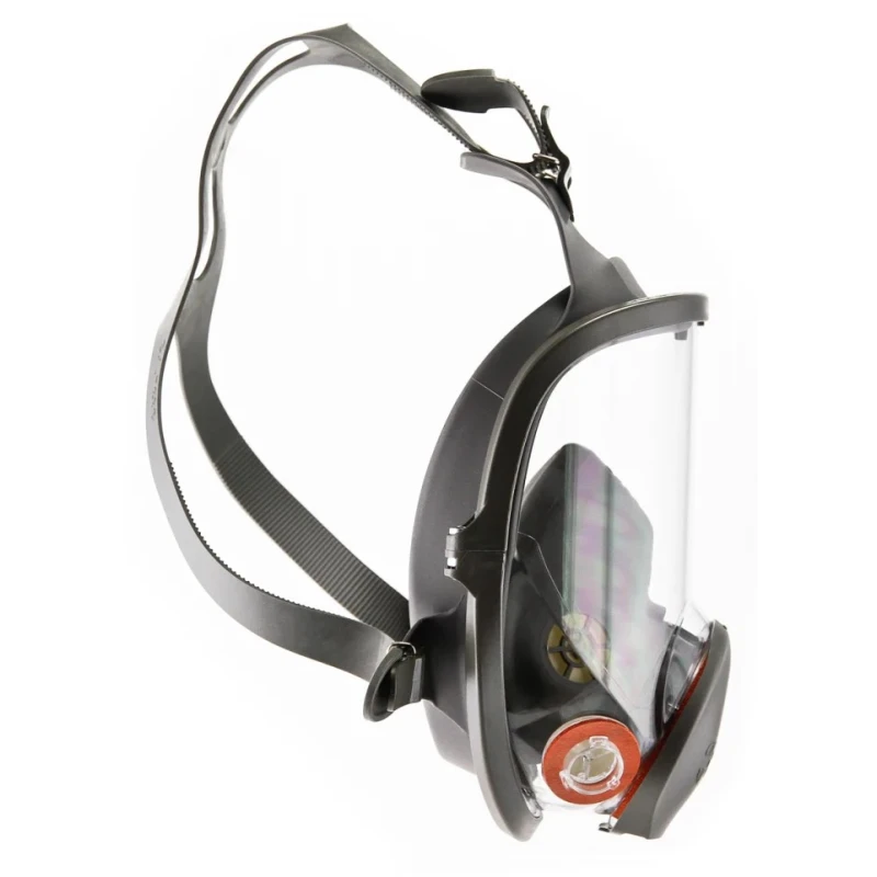 3M 6000 Series Full Mask Respirator Mask, Size M, Reusable Silicone Thermoplastic Elastomer 6800