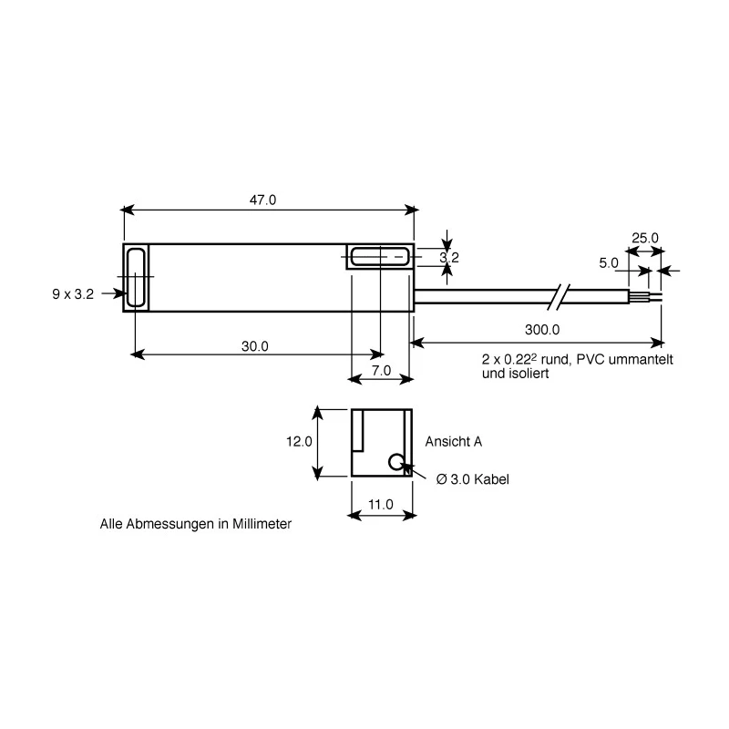 Assemtech 15 ° Horizontal Tilt Switch 250 mA 60 V AC S1039CW