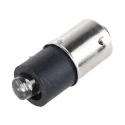 Marl Yellow Indicator Lamp Single Chip 110V DC BA9 Base 4.8mm Diameter 215-521-25-38