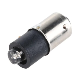 Marl Yellow Indicator Lamp Single Chip 110V DC BA9 Base 4.8mm Diameter 215-521-25-38
